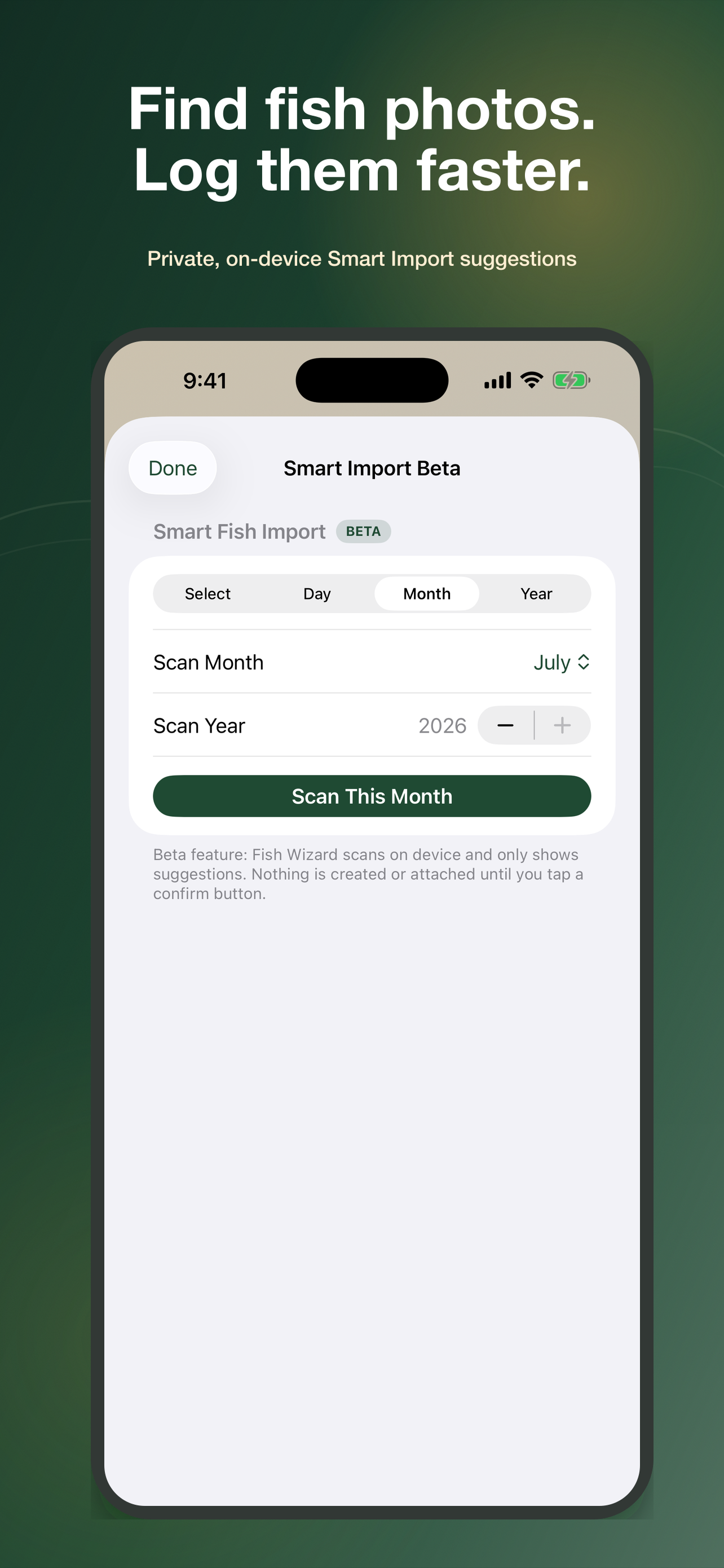 Smart Import in Fish Wizard